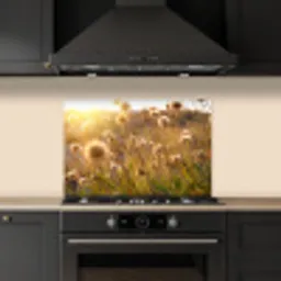 Planten - Natuur - Bloemen - Zon - Horizon keuken achterwand spatscherm klein -sfeer1