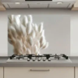 Pluimen - Beige - Minimalistisch keuken achterwand spatscherm klein -3d_website
