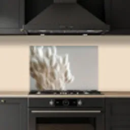 Pluimen - Beige - Minimalistisch keuken achterwand spatscherm klein -sfeer1