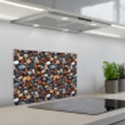 Gepolijst - Kiezel - Warm keuken achterwand spatscherm klein 900 -3d_schuin