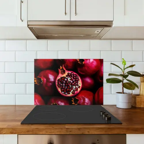 Granaatappel - Rood - Fruit keuken achterwand spatscherm klein -sfeer2