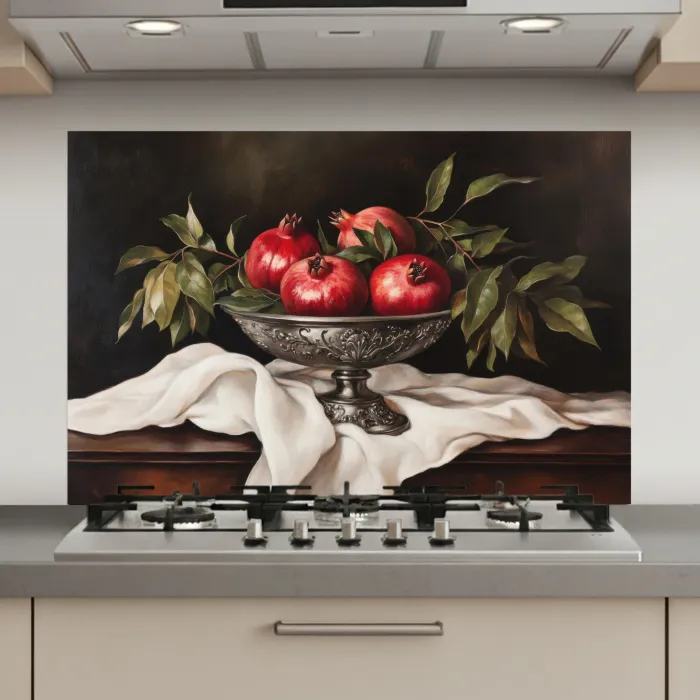 Granaatappels - Klassiek - Vintage keuken achterwand spatscherm klein -3d_website