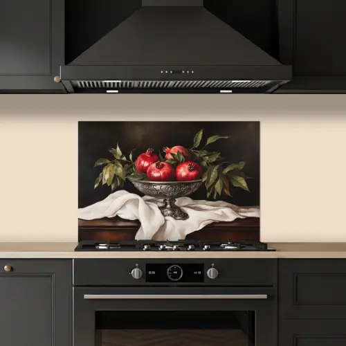 Granaatappels - Klassiek - Vintage keuken achterwand spatscherm klein -sfeer1