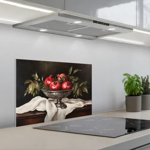 Granaatappels - Klassiek - Vintage keuken achterwand spatscherm klein -3d_schuin