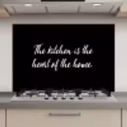 Spreuken - Koken - Thuis - The kitchen is the heart of the home - Quotes keuken achterwand spatscherm klein -3d_website