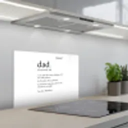 Spreuken - Papa definitie - Quotes - Dad keuken achterwand spatscherm klein -3d_schuin