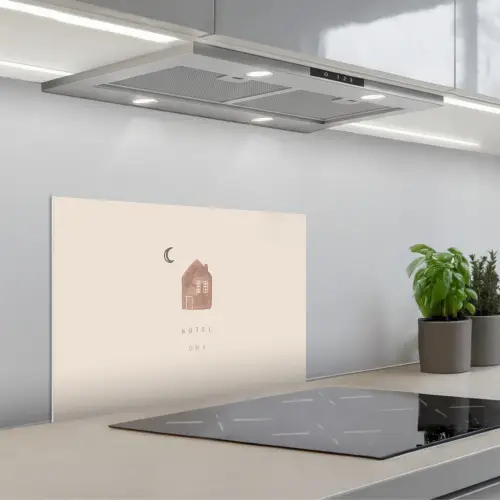 Spreuken - Hotel oma - Oma - Quotes keuken achterwand spatscherm klein -3d_schuin