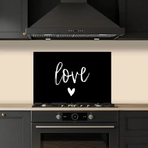 Spreuken - Love - Quotes keuken achterwand spatscherm klein -sfeer1