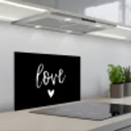 Spreuken - Love - Quotes keuken achterwand spatscherm klein -3d_schuin
