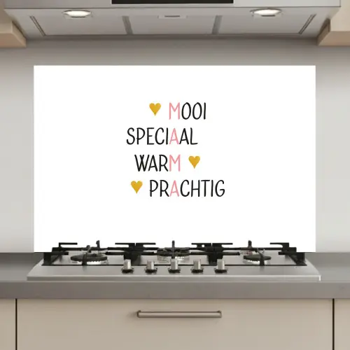 Spreuken - Mama - Quotes keuken achterwand spatscherm klein -3d_website