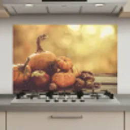 Pompoen - Herfst - Dennenappel - Fruit - Appel keuken achterwand spatscherm klein -3d_website