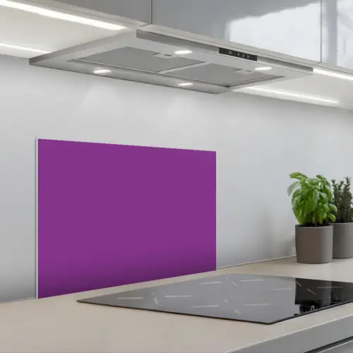 Paars - Kleuren - Effen keuken achterwand spatscherm klein 900 -3d_schuin