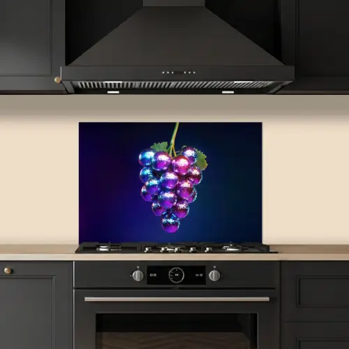 Paars - Disco - Feest - Druif keuken achterwand spatscherm klein -sfeer1