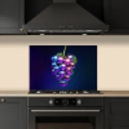 Paars - Disco - Feest - Druif keuken achterwand spatscherm klein -sfeer1