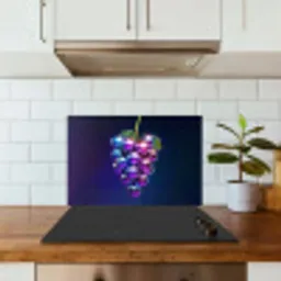Paars - Disco - Feest - Druif keuken achterwand spatscherm klein -sfeer2