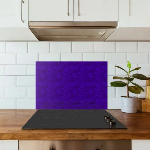 Paars - Heuvels - Bloesem keuken achterwand spatscherm klein 900 -sfeer2