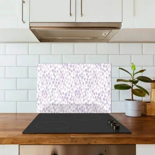 Paars - Vormen - Patroon keuken achterwand spatscherm klein 900 -sfeer2