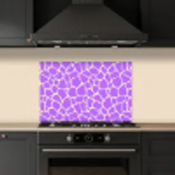 Paars - Vlekken - Geel - Pastel keuken achterwand spatscherm klein 900 -sfeer1