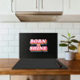 Quote - Regenboog - Roze - Zwart keuken achterwand spatscherm klein -sfeer2