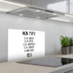 Quotes - Papa is mijn grote held - Spreuken - Papa keuken achterwand spatscherm klein -3d_schuin