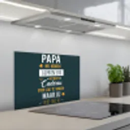 Quotes - Papa - Spreuken - Papa jij hebt ons al keuken achterwand spatscherm klein -3d_schuin