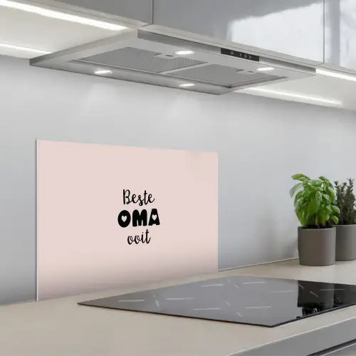 Quotes - Oma - Beste oma ooit - Spreuken keuken achterwand spatscherm klein -3d_schuin