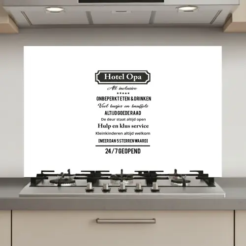 Quotes - Hotel opa - Spreuken - Opa keuken achterwand spatscherm klein -3d_website