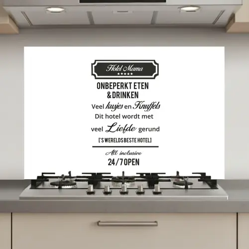 Quotes - Mama - Spreuken - Hotel mama keuken achterwand spatscherm klein -3d_website