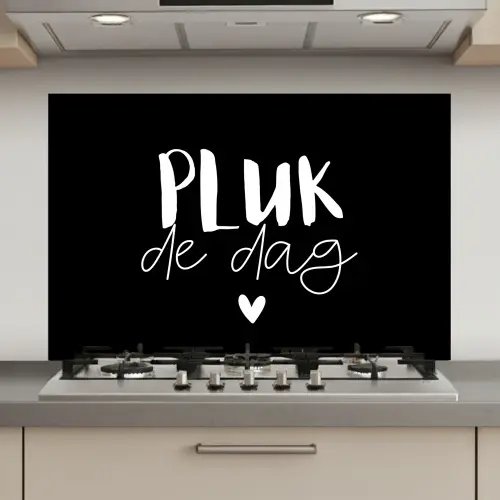 Quotes - Pluk de dag - Spreuken - Carpe diem - Geluk keuken achterwand spatscherm klein -3d_website