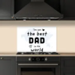 Quotes - The best dad in the world - Spreuken - Papa keuken achterwand spatscherm klein -sfeer1