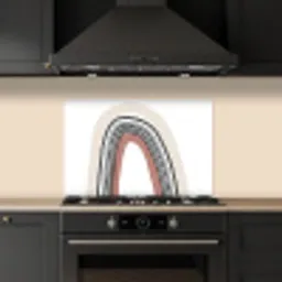 Regenboog - Pastel - Design keuken achterwand spatscherm klein -sfeer1