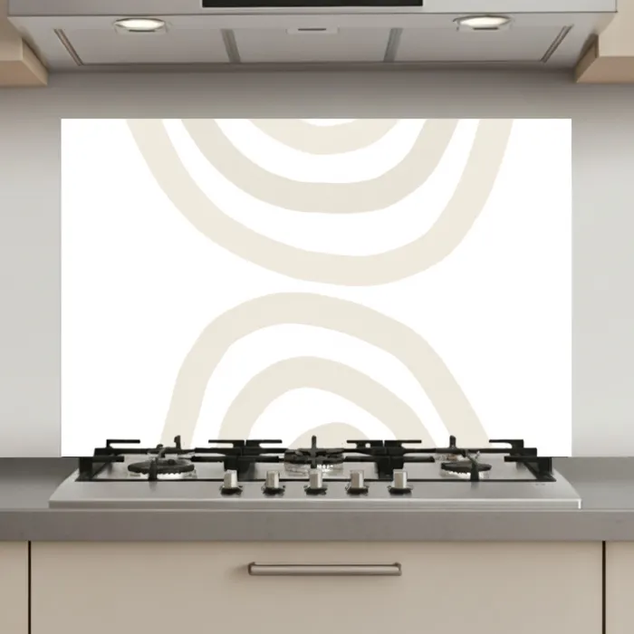 Regenboog - Pastel - Design - Abstract keuken achterwand spatscherm klein -3d_website