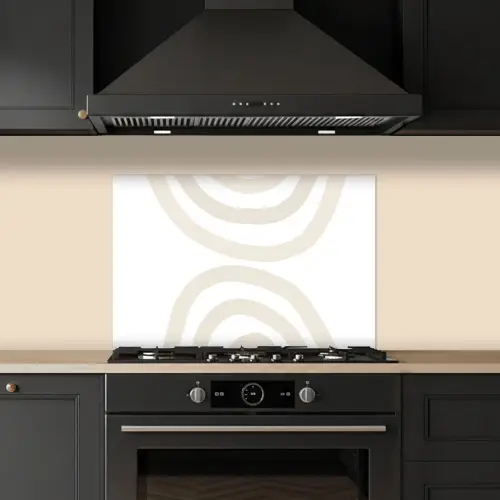 Regenboog - Pastel - Design - Abstract keuken achterwand spatscherm klein -sfeer1