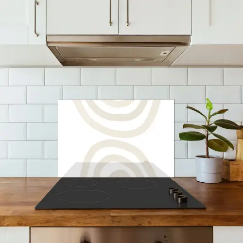 Regenboog - Pastel - Design - Abstract keuken achterwand spatscherm klein -sfeer2
