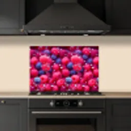 Frambozen - Bessen - Roze - Blauw keuken achterwand spatscherm klein 900 -sfeer1
