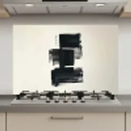 Rechthoeken - Penseelstreken - Abstract - Zwart keuken achterwand spatscherm klein -3d_website