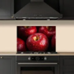 Rood - Appels - Fruit keuken achterwand spatscherm klein -sfeer1