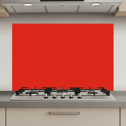 Rood - Kleur - Effen keuken achterwand spatscherm klein 900 -3d_website