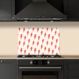 Rood - Bliksem - Roze keuken achterwand spatscherm klein 900 -sfeer1