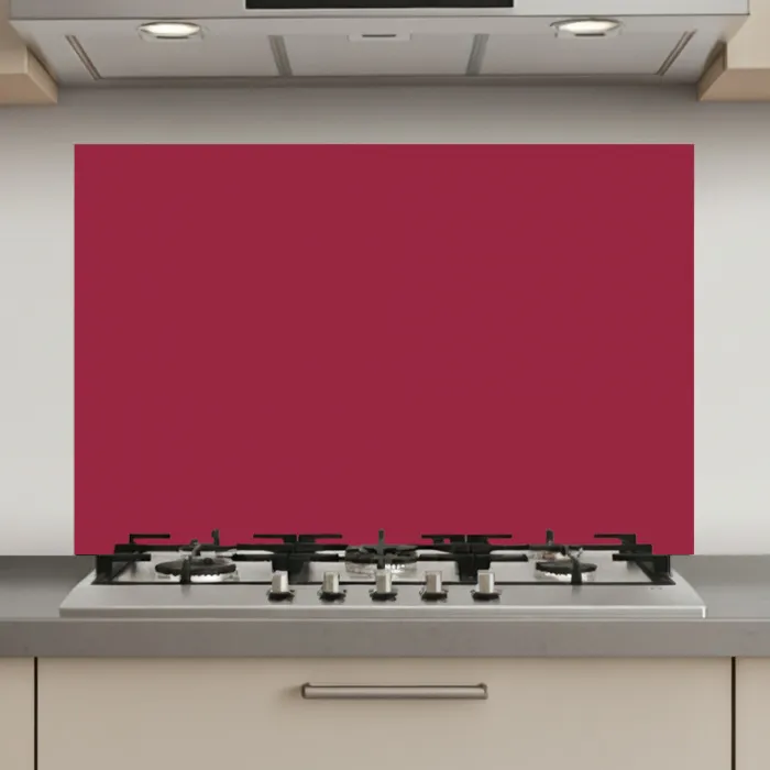 Rood - Effen kleur keuken achterwand spatscherm klein 900 -3d_website