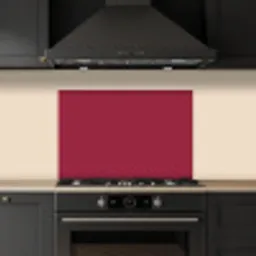 Rood - Effen kleur keuken achterwand spatscherm klein 900 -sfeer1