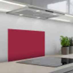 Rood - Effen kleur keuken achterwand spatscherm klein 900 -3d_schuin