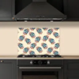 Retro - Disco - Bloemen - Discobal keuken achterwand spatscherm klein 900 -sfeer1