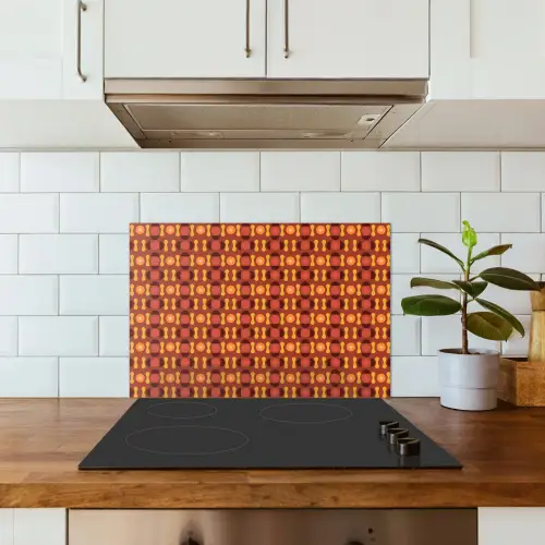 Retro - Disco - Hippie keuken achterwand spatscherm klein 900 -sfeer2