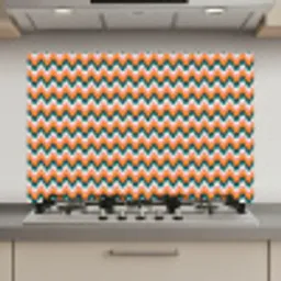 Retro - Disco - Golven - Kleur keuken achterwand spatscherm klein 900 -3d_website