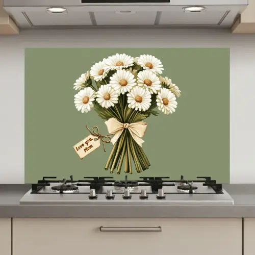 Lint - Boeket - Groen - Quote keuken achterwand spatscherm klein -3d_website