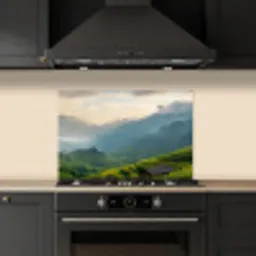 Rijstvelden - Bergen - Groen - Natuur keuken achterwand spatscherm klein -sfeer1