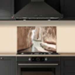 Rotsen - Zee - Zand - Kloof keuken achterwand spatscherm klein -sfeer1