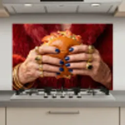 Broodje - Bontjas - Goud keuken achterwand spatscherm klein -3d_website