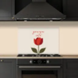 Roos - Rood - Bloem - Valentijn keuken achterwand spatscherm klein -sfeer1